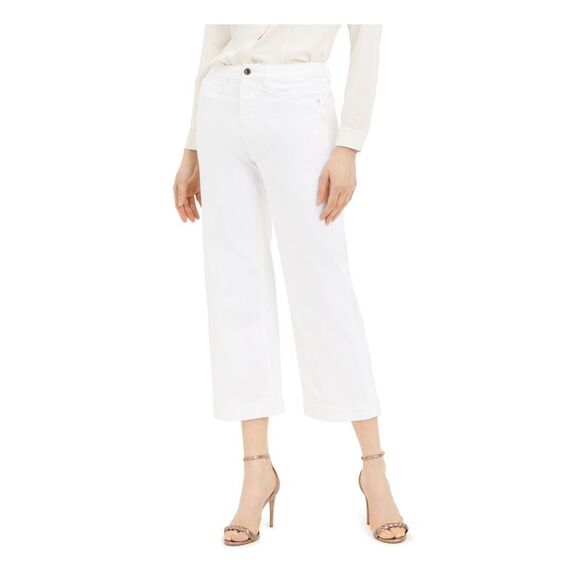 NWT Jen 7 By 7 For All Mankind Womens White Capri Jeans Size: 12 - Picture 1 of 4